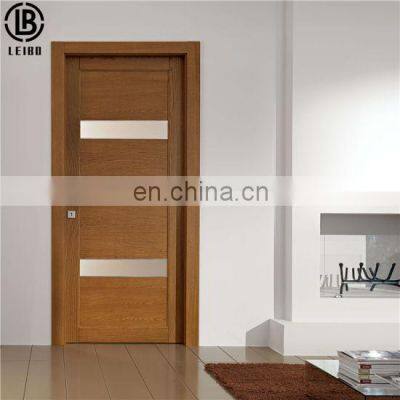 Modern Interior Room Door MDF Wooden Door with Insert Glass