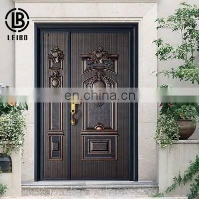 With various patterns made by Aluminum cast residence door