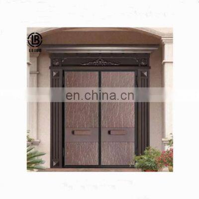 China Manufacturer House Front Door Designs Steel Entry Exterior Security Steel Door