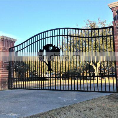 Ornamental Estate Wrought Iron Classic/Classical Swing steel Gate Design