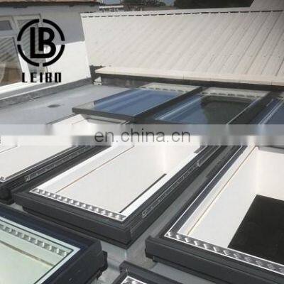 Australia aluminium/aluminum frame fixed tempered double glazed glass auto sliding channel/clad windows skylight
