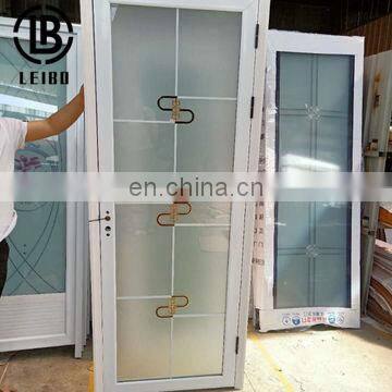 glass modenrn shower lock handle luxury hinge aluminum bathroom door