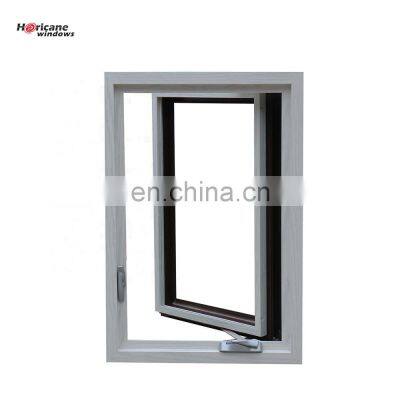 NFRC AS2047 standard gray aluminium casement double glazed windows
