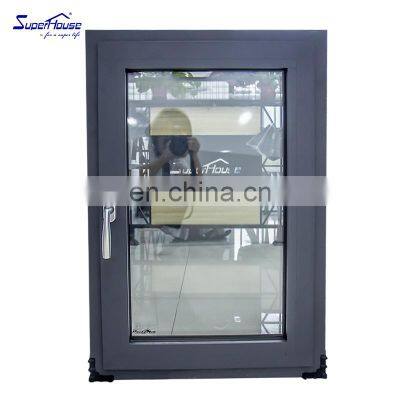 Hurricane impact casement windows stay Factory Price Aluminum Frame Casement Window Double Glazed Windows