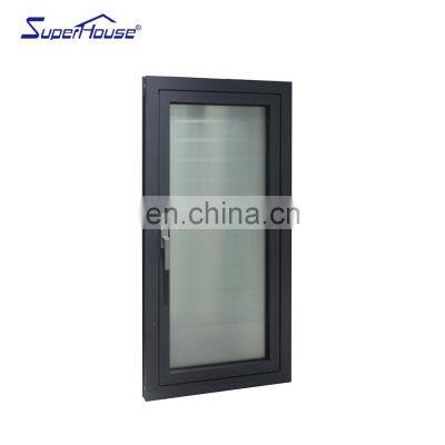 Hurricane impact casement window aluminum profile windows and door with retractable flynet