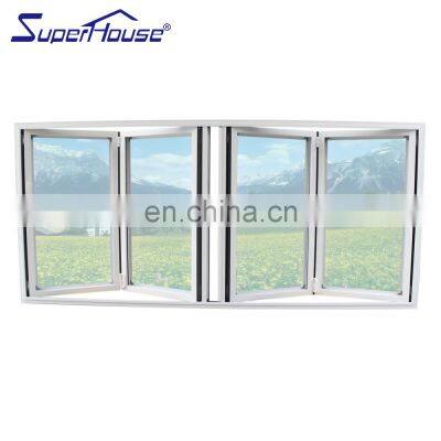 NFRC American standard design as2047 aluminum panoramic bi folding glass windows for balcony