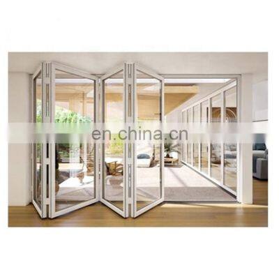 Superhouse 2021 New Technology Heat Insulation Aluminum Frame Hurricane Impact Bi Folding Door Bifold Door