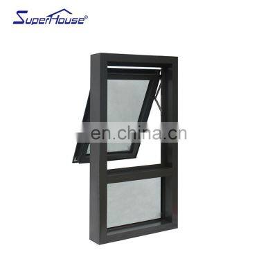 Superhouse California Aluminium Window Florida Miami-Dade NOA Approved Hurricane Proof High Impact Aluminium Awning Windows