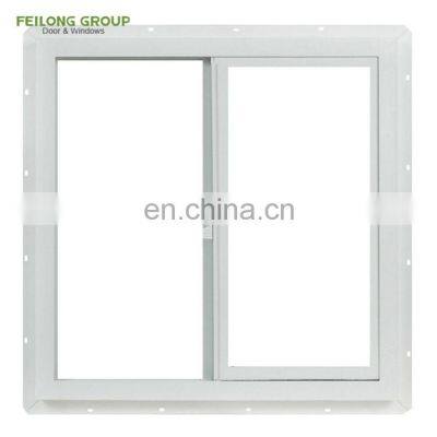 Double Glass simple design sliding balcony window aluminum sliding window