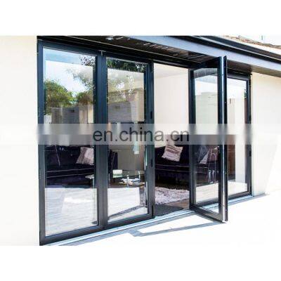 AS2047 Standard and European standard frameless noiseless Aluminum Casement Door with glass