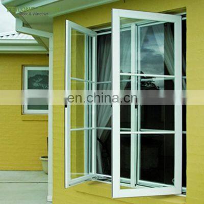 Australia standard Swing Windows Double glazed House Aluminum Casement window with grill design