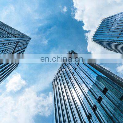 glass curtain walls with aluminium profile frame manufacturers