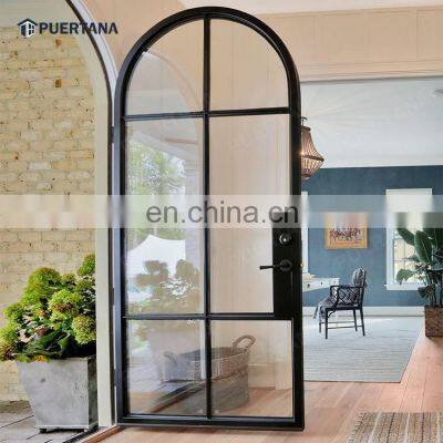 Exterior Crittall Doors Aluminium Arch Doors Steel Look Slimline Arch Top Aluminum Glass Door