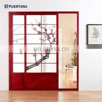 Interior Solid Wood Japanese Style Shoji Wood Sliding Door Slider Doors