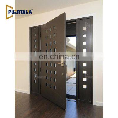 Modern Main Metal Front Door Old Iron Doors Double Entrance Design