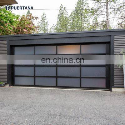 Wholesale American Buy Contemporary 9x7 16x7 8x7 Metal Aluminium All Frosted Glass Garage Door