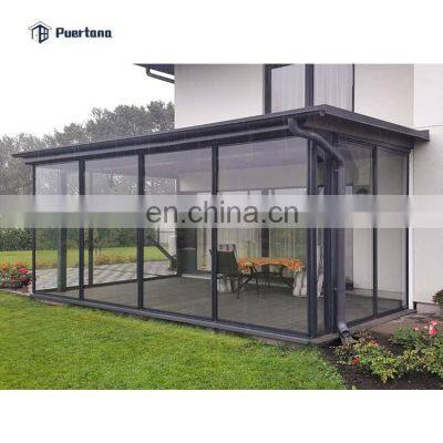 Aluminum Frame Sunroom Glass Home Veranda Design for Home Sun Room Glass House Outdoor