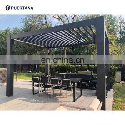 Aluminium Pergola Systems 3x3 Folding Glass Gazebo Luxury Automatic Pergola Beach Electric Pergola Roof