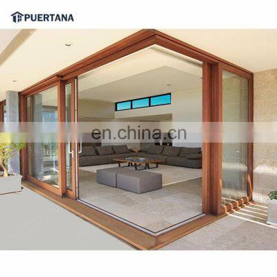 America Nfrc Standard Low-e Glass Radiation Protection Made In China Exterior Alu Clad Oak Doors