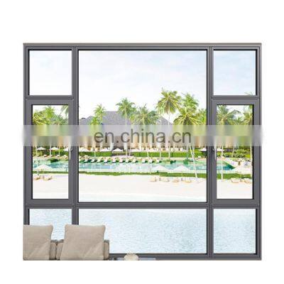 Aluminum Sliding Window Office Horizontal Double Glass Style Sliding Window