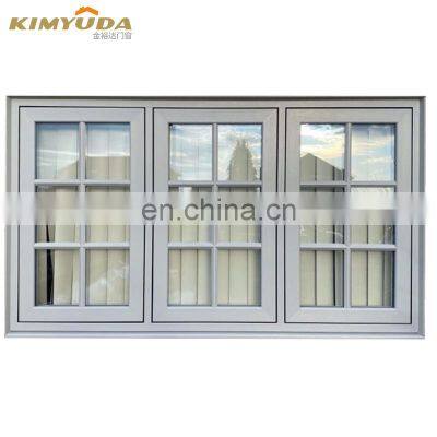Hurricane Impact Australian Standard Large Glass Aluminum Door Windows With Built Blinds