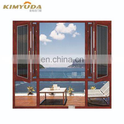 High Quality Latest Design American Style Thermal Break Aluminium Casement Window