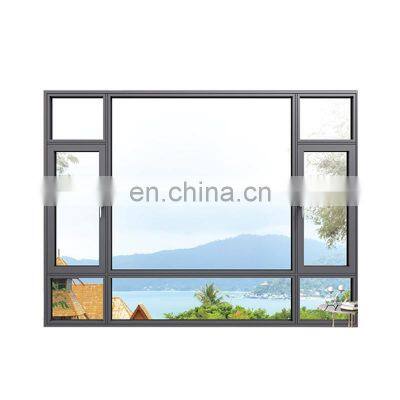 JYD American Style Dust-proof Heat Insulation Modern Aluminium Casement Window