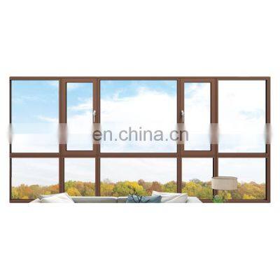 Anti-theft Dust-proof Triple Pane Factory Window Double Glazed Casement High Quality Aluminium Windows
