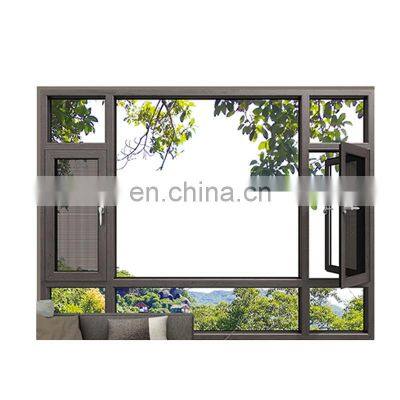 Tempered Glass Aluminium Design Casement Windows High Quality Aluminium Windows