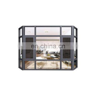 JYD Aluminum Frame Swing Window Customized Double Glazed Glass Residential Aluminium Casement Window