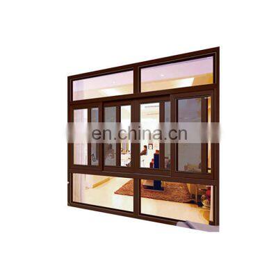 Custom Frame Empered Glass Aluminum Framed Double Glazed Sliding Window