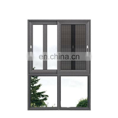 Skylight European Style Burglar Proof Sliding Folding Tempered Glass Sliding Window