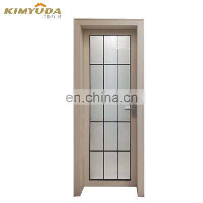 Hot Sale Waterproof Double-layer Tempered Glass Bathroom Frosted Aluminium Double Casement Dutch Door Modern Toilet Door
