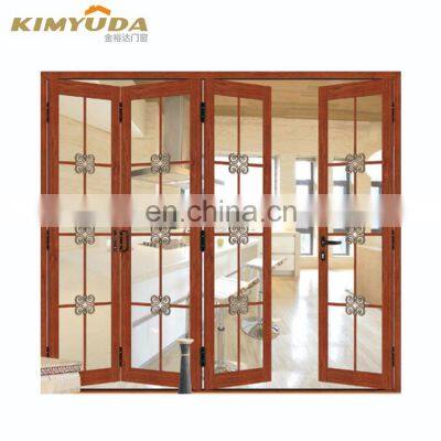 Folding Doors Soundproof High Perfomance Fold Doors Transparent Tempered Glass Restaurant Slide Folding Aluminum Stack Door