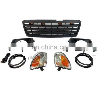 MAICTOP car auto accessories front grille for land cruiser fzj100 grille head light cover