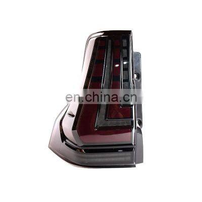 MAICTOP car auto part tail light for Prado fj150 2010-2017 black and red LED rear lamp