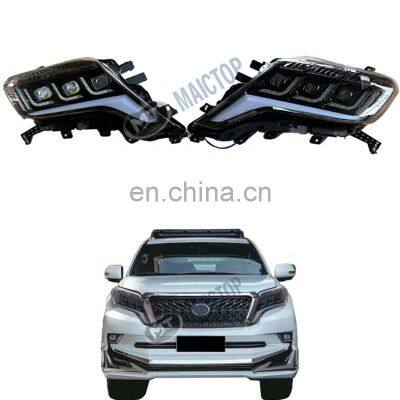 MAICTOP LED headlight car light system for prado fj150 2014 front lamp new model