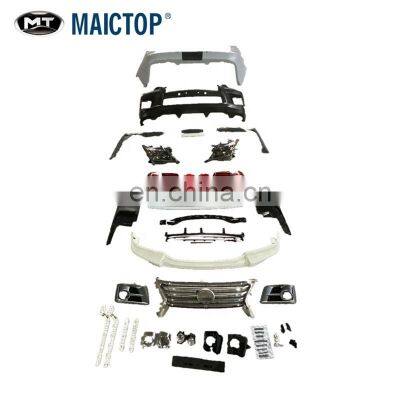 MAICTOP car accessories facelift body kit for lx570 2009 upgrade to 2012 model with led turning headlight