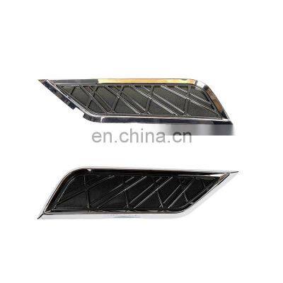 MAICTOP Chrome shinning down spoiler rear bumper decoration for LX570 bumpers exhaust trims