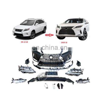 Maictop car accessories bumper grill headlight facelift body kits for RX RX350 2008-2015 upgrade to 2020