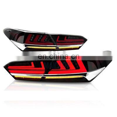 MAICTOP car smoked led tail light rear tail lamp for camry facelift taillight 2018-2020