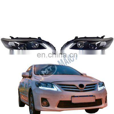 MAICTOP autp spare parts LED Dynamic moving headlight headlamp for corolla 2012