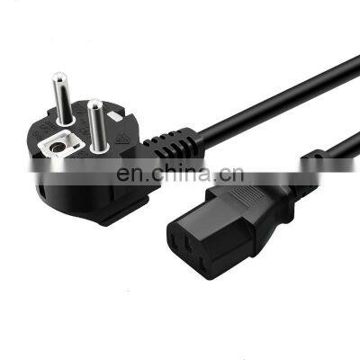 high quality 3 pin eu power cord & extension cords for Computer Laptop