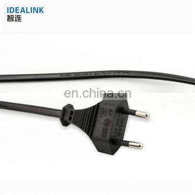 Custom Size European 2 Prong Power Extention Cable 3M Power Cable