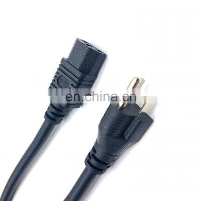 Wholesale AC 220V Computer US power Cord C13 1.5M 1.8M 3 PIN Power Cord for laptop