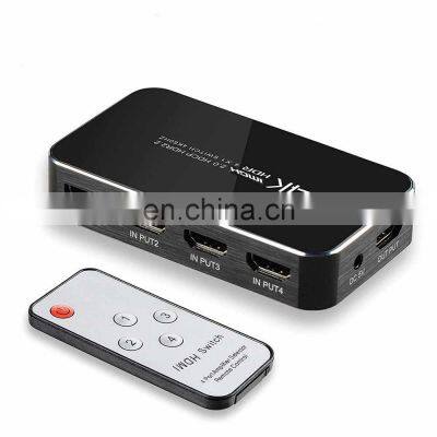 4 IN 1 Hub 4K 60Hz Network switch 4K*2K HDTV Splitter 1080P 3D HDTV 2.0 Switch Support RGB 4:4 HDR Switcher Remote