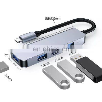 USB C Hub 4 Ports Multiport Type C Hub usb Converter Splitter micro usb hub 3.0 adapter for Laptop
