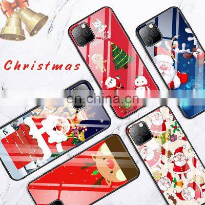2021 Christmas Gifts Stock Design Tempered Glass case mobile phone case for iPhone 12 /13ProMax