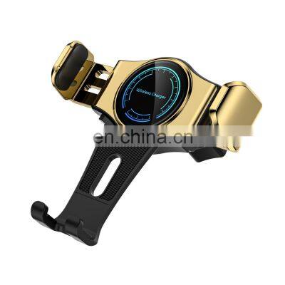 New ArrivalAuto Clamping Car Charger Phone Holder 15W wireless car charger cell phone holder For Phone