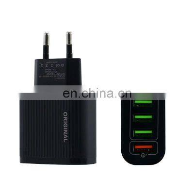 Quick Charger Fast Charging Power Adapter QC3.0 4 USB Portable Wall Charger EU US Plug phone charger